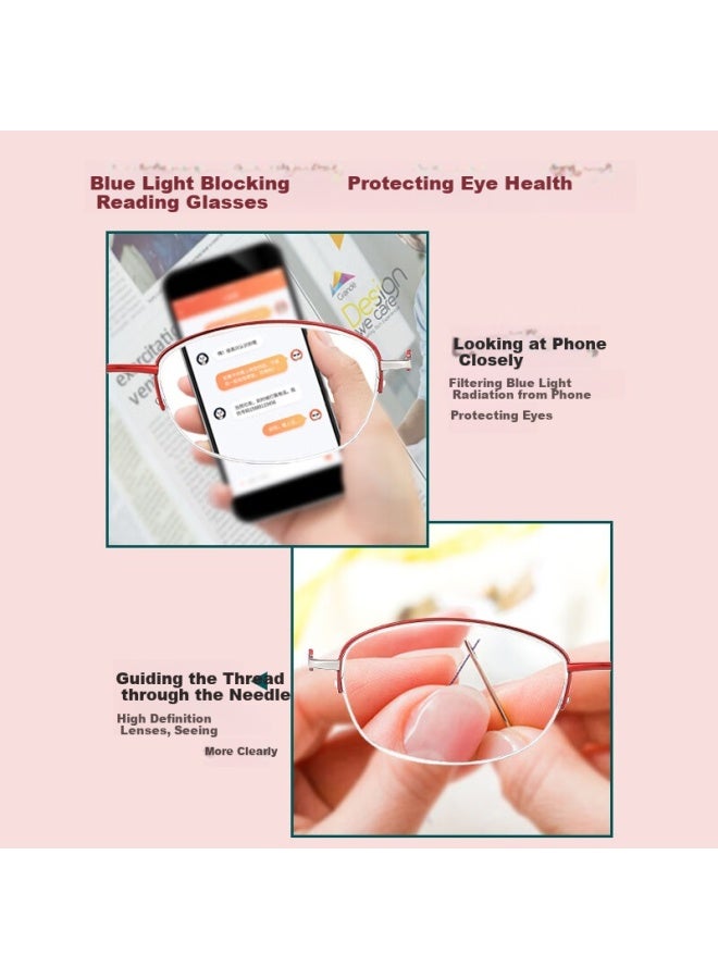 Gogosoon Anti-blue Light Radiation Reading Gl For Women, High-end Genuine High Definition Fashion Reading Gl For Middle-aged And Elderly People - Image 2