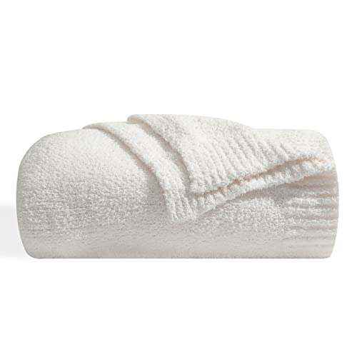 bearberry Super Soft Fluffy Throw Blanket Lightweight Cozy Warm Throw Blankets for Couch Bed Sofa All Season(Cream, 50”x60”) - Image 1