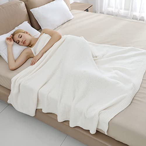 bearberry Super Soft Fluffy Throw Blanket Lightweight Cozy Warm Throw Blankets for Couch Bed Sofa All Season(Cream, 50”x60”) - Image 5