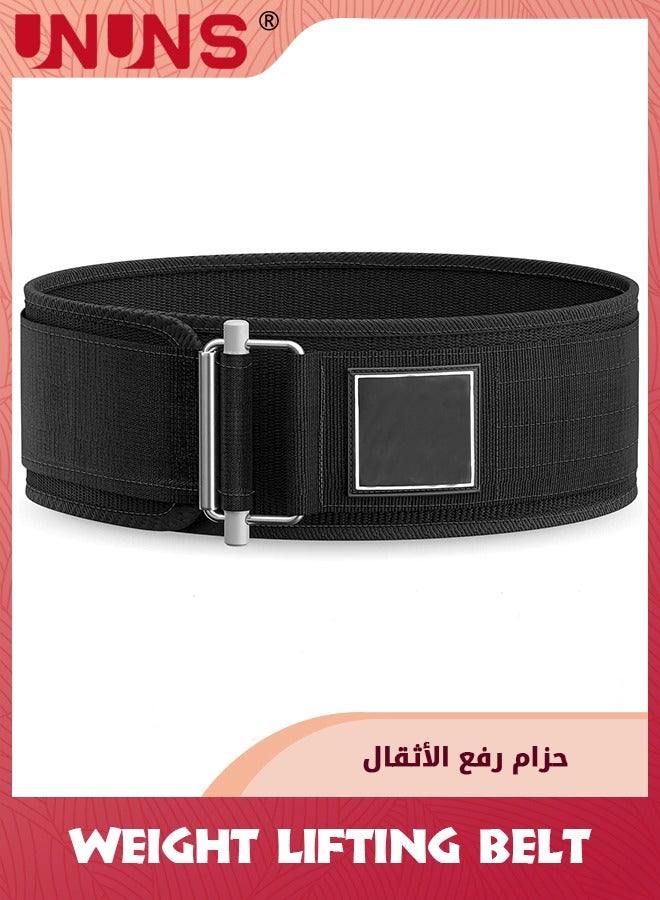 UNUNS Weight Lifting Belt,Self-Locking Weightlifting Belt,Premium Workout Belt For Cross Training,Powerlifting,Weightlifting,Olympic Lifting,Bodybuilding,Lifting Support For Men and Women,M  - Image 1
