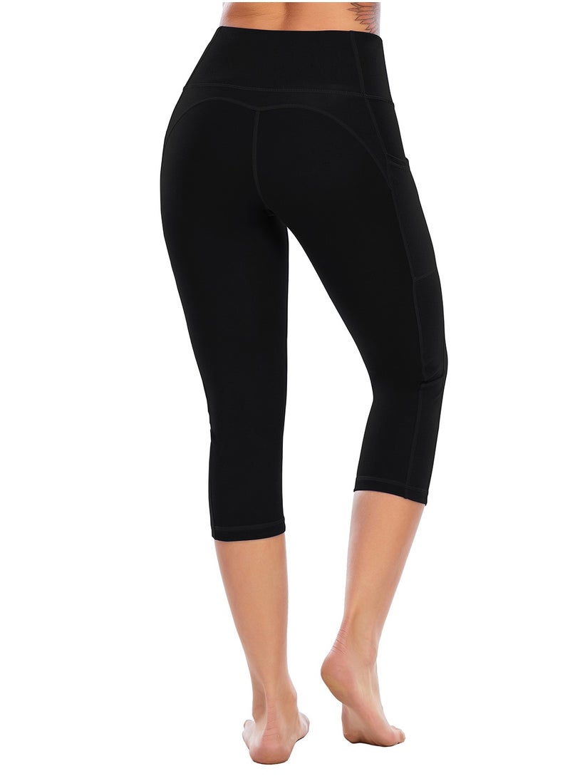 Generic New style fitness pants fast drying yoga pants high-waisted butt lifting gym pants for women's running training sport black  - Image 3