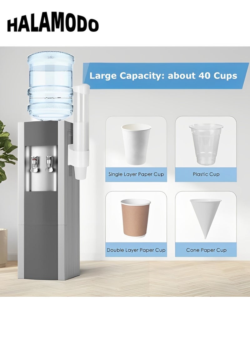 HALAMODO Cup Dispenser Wall Mount Water Cooler Cup Holder Fit 3-5oz Small Cups Pull Type Cups Holder for Home, Bathroom, Office, Hospital  - Image 3