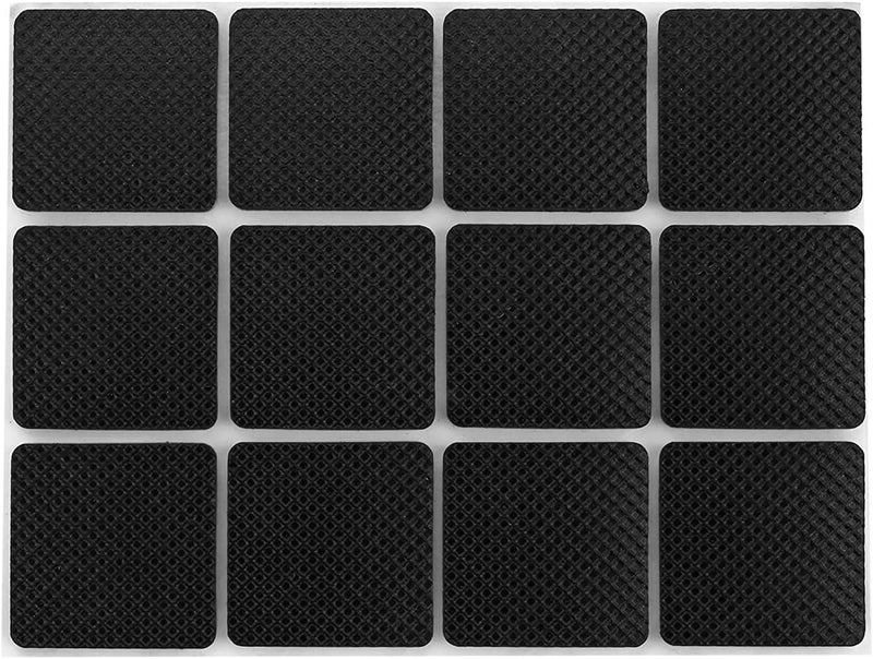 FUNI Furniture Pads, 4” Furniture Pad, Non Slip Furniture Feet Pads, Rubber Stickers Self Adhesive Furniture Felt Pads for Fixation in Place Furniture, Chair Legs,Tiled, Laminate, 48 Pcs - Image 1