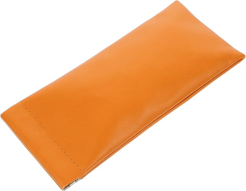 Soft Pu Leather Glasses Case With Auto Close Snap Portable Sunglasses Organizer For Travel - Image 1