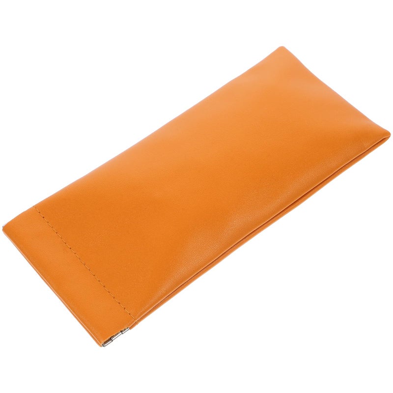 Soft Pu Leather Glasses Case With Auto Close Snap Portable Sunglasses Organizer For Travel - Image 2