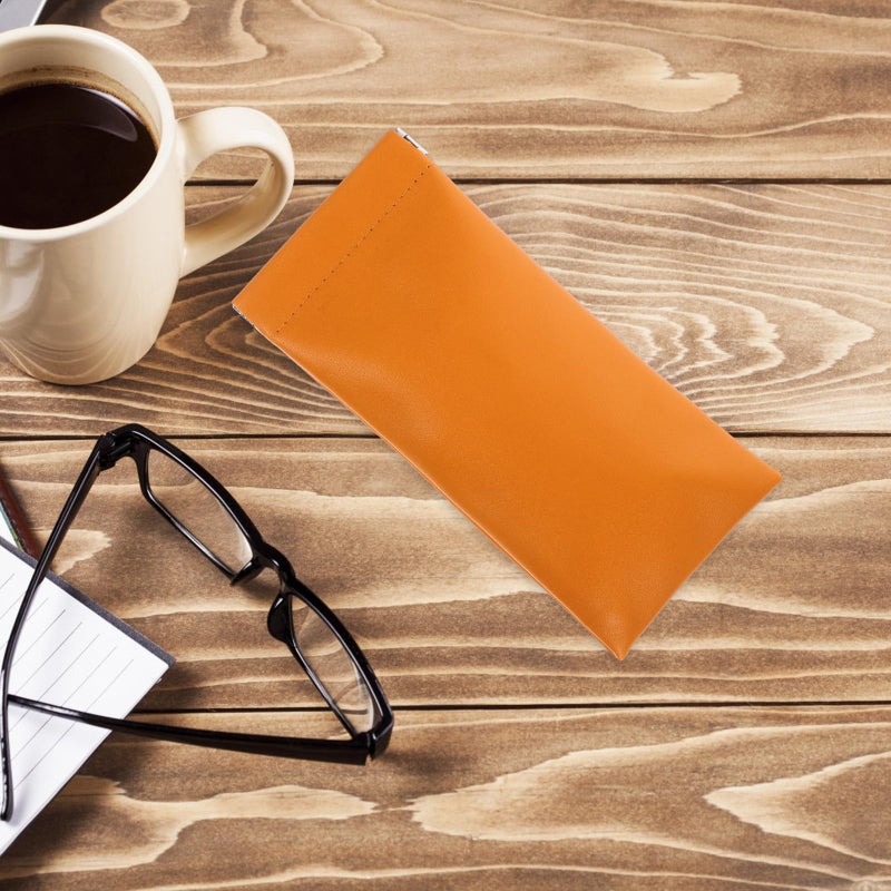 Soft Pu Leather Glasses Case With Auto Close Snap Portable Sunglasses Organizer For Travel - Image 4