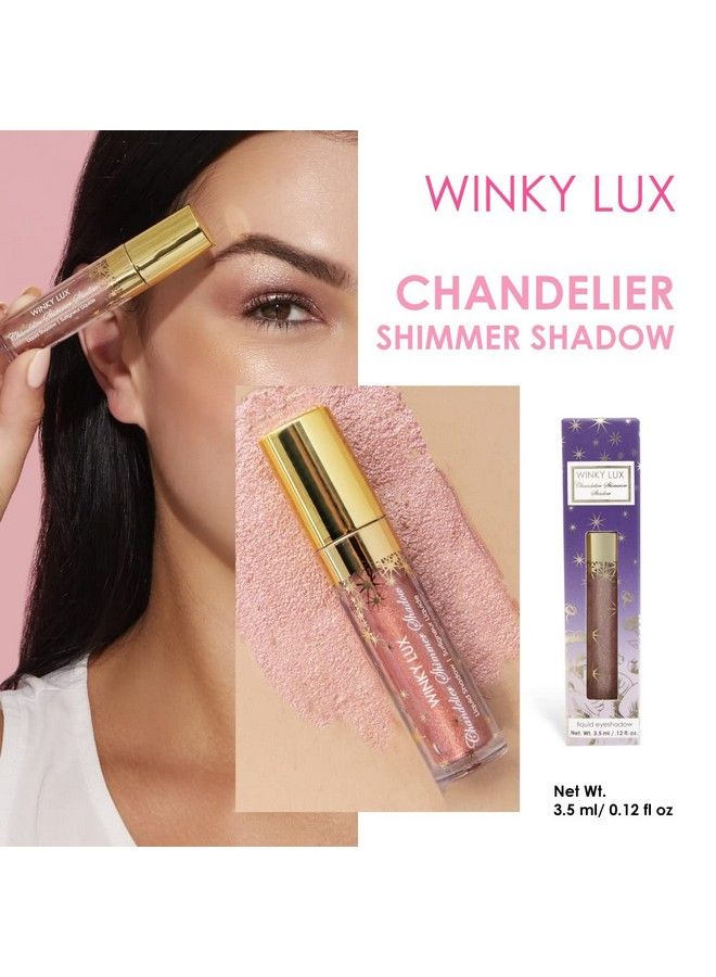 Winky Lux : Chandelier Shimmer Shadow : Glitter Eyeshadow : Cream Eyeshadow : Liquid Eyeshadow : Rose Gold : 12 fl oz Rolly - Image 3