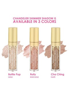 Winky Lux : Chandelier Shimmer Shadow : Glitter Eyeshadow : Cream Eyeshadow : Liquid Eyeshadow : Rose Gold : 12 fl oz Rolly  - Image 5