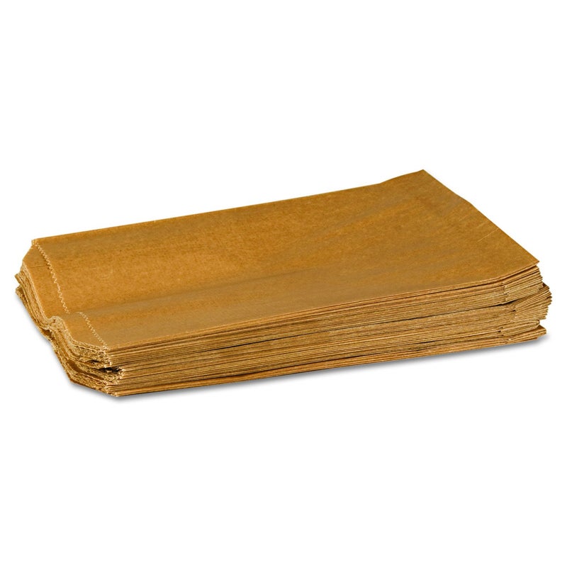 Hospeco - GID-HOSKL-260 KL Waxed Kraft Feminine Hygiene Liner Bag with Gusset ,10.25” x 7.5” x 3.5”,(Case of 500) - Image 3