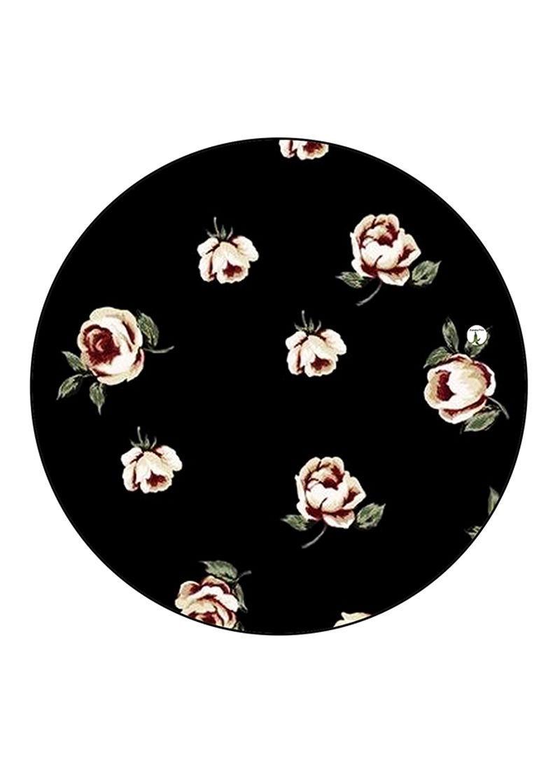 RKN مغناطيس ثلاجة بطبعة زهور، دائري متعدد الألوان - Image 1