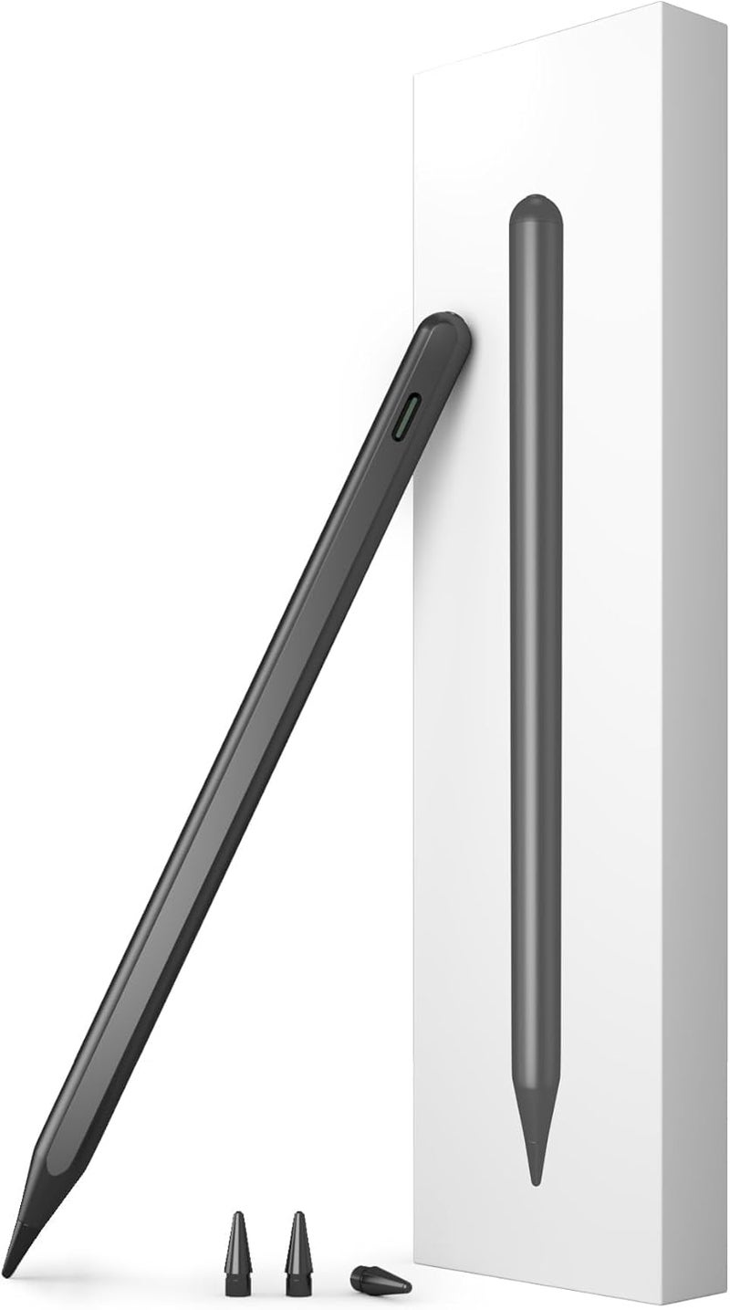iafer Pencil for iPad 2018-2025, Fast Charge Tilt Sensitivity Palm Rejection 26H Working Time, Stylus Pen for iPad Pro 11/12.9/13 M3/M4, iPad 6th-11th A16, Air 3/4/5/M2/M3, Mini A17 Pro 7/6/5 - Image 1