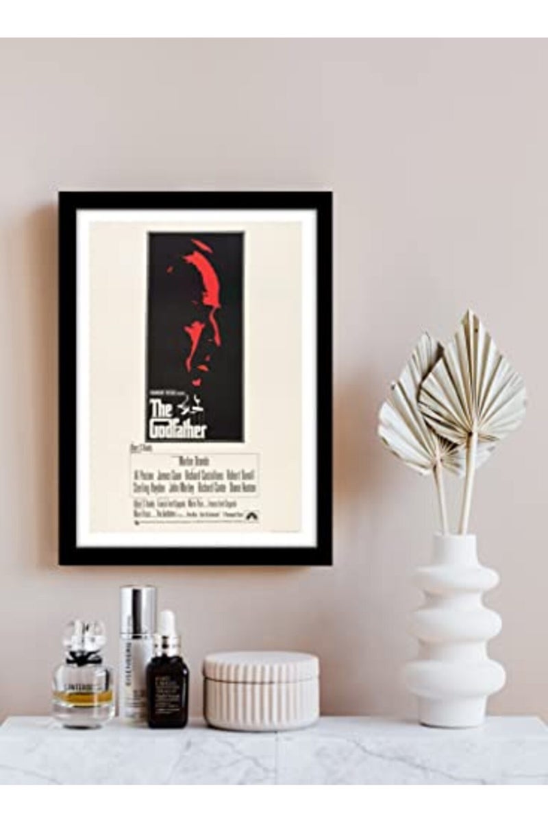 GRAY WALL ALAYRA Godfather movie Framed Poster, Multicolour For Room & Office (10 Inch X 13 Inch, Framed) - Image 3