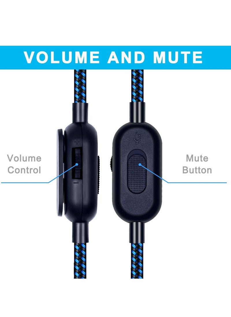 KASTWAVE - Replacement Cord for Astro A10 A30 A40 A50 Headset, Cable with Volume Control and Inline Mute Function, 2.0M 6.5Ft, Durable Braided Cable Compatible with One Play Station 4 PS4 Via 3.5mm Jack - Image 1