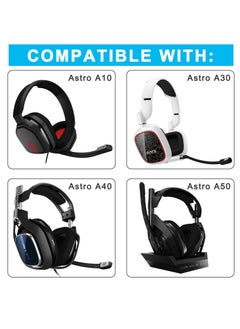 KASTWAVE سلك بديل لسماعات Astro A10 A30 A40 A50، كابل مع التحكم في مستوى الصوت ووظيفة كتم الصوت المضمنة، 2.0 متر 6.5 قدم، كابل مضفر متين متوافق مع محطة لعب واحدة 4 PS4 عبر مقبس 3.5 مم  - Image 5