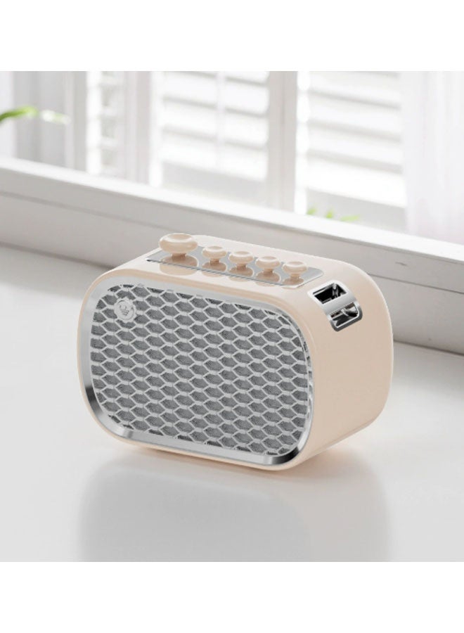 نيوترل مكبر صوت بلوتوث صغير متعدد الوظائف P13 صغير الحجم وسهل الحمل، مثالي للاستماع إلى الموسيقى والرد على المكالمات والاستماع إلى البث الإذاعي. مثالي لحفلات أعياد الميلاد وتناول الطعام في الهواء الطلق وفترات الاسترخاء والتأمل وغيرها. (أبيض) - Image 1