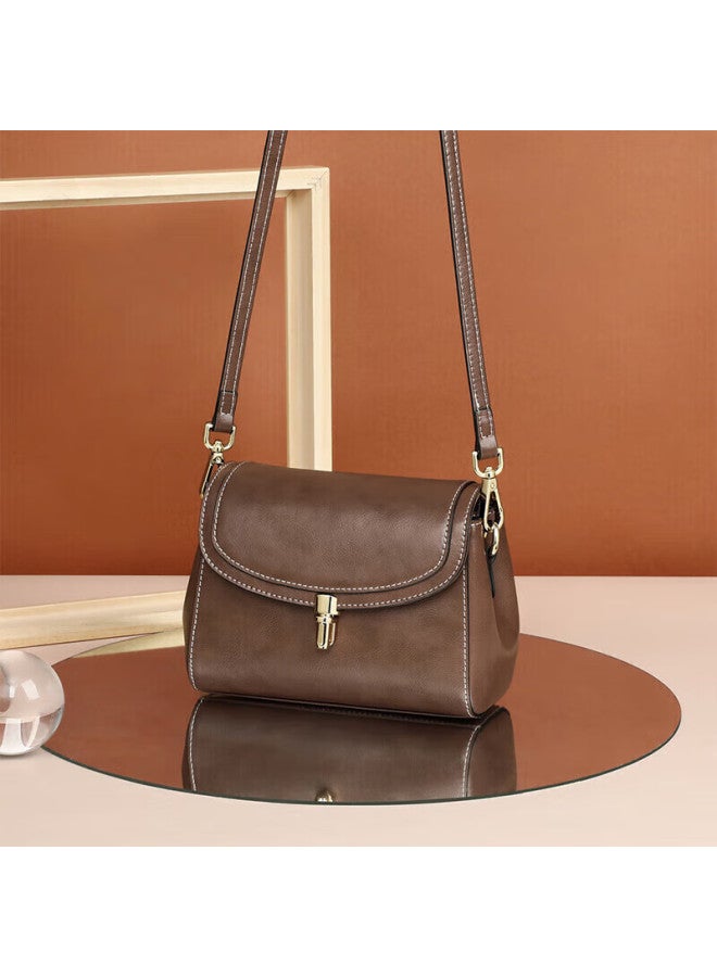 Viney Women's Handbag, Cowhide Crossbody Bag, Stylish Luxury Shoulder Phone Bag, Birthday Gift For Girlfriend, Qixi Festival And Valentine's Day Present - Image 3
