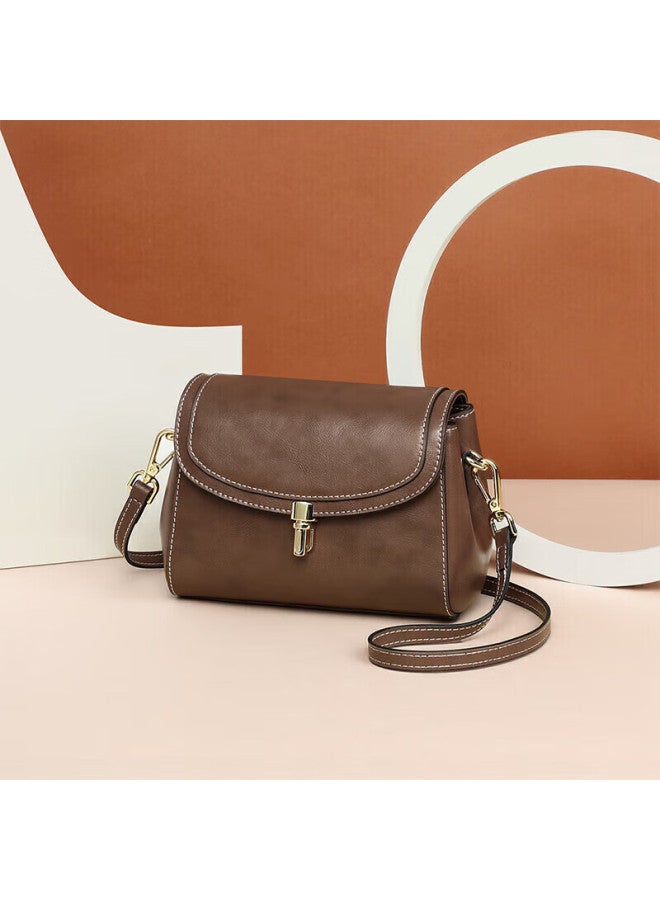 Viney Women's Handbag, Cowhide Crossbody Bag, Stylish Luxury Shoulder Phone Bag, Birthday Gift For Girlfriend, Qixi Festival And Valentine's Day Present - Image 4