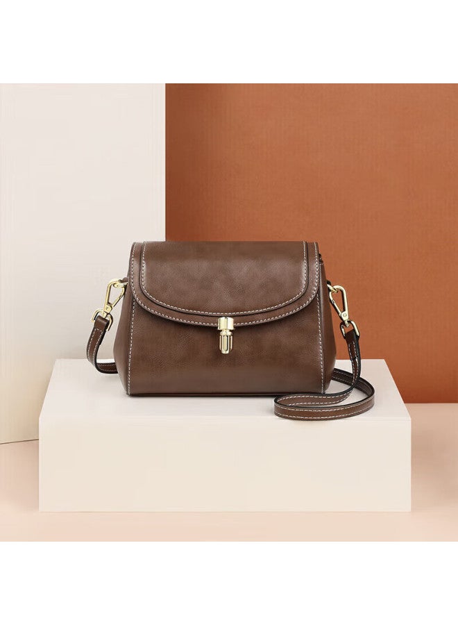 Viney Women's Handbag, Cowhide Crossbody Bag, Stylish Luxury Shoulder Phone Bag, Birthday Gift For Girlfriend, Qixi Festival And Valentine's Day Present - Image 1