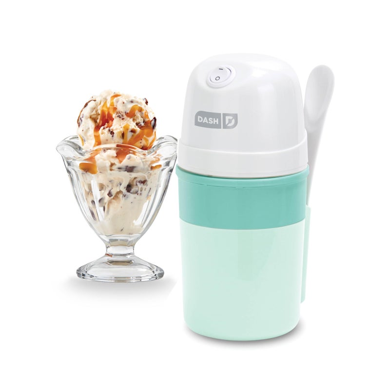 DASH My Pint Ice Cream Maker Machine (Aqua): Multi-Purpose Soft Serve Ice Cream Machine for Homemade Gelato, Sorbet, Frozen Yogurt, Includes Mixing Spoon, Easy to Clean and Store - Image 1