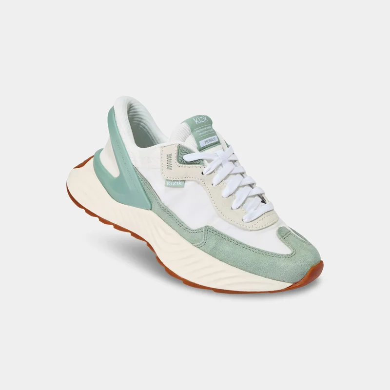 Kizik Women's Monaco - White/Iceberg Green