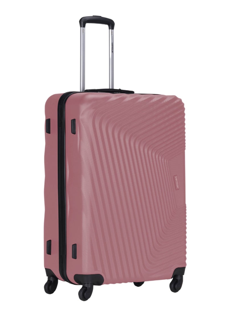 VIPTOUR 3-Piece ABS Hardside Trolley Luggage Set Spinner Wheels with Number Lock 20/24/28 Inches Rose Pink  - Image 4