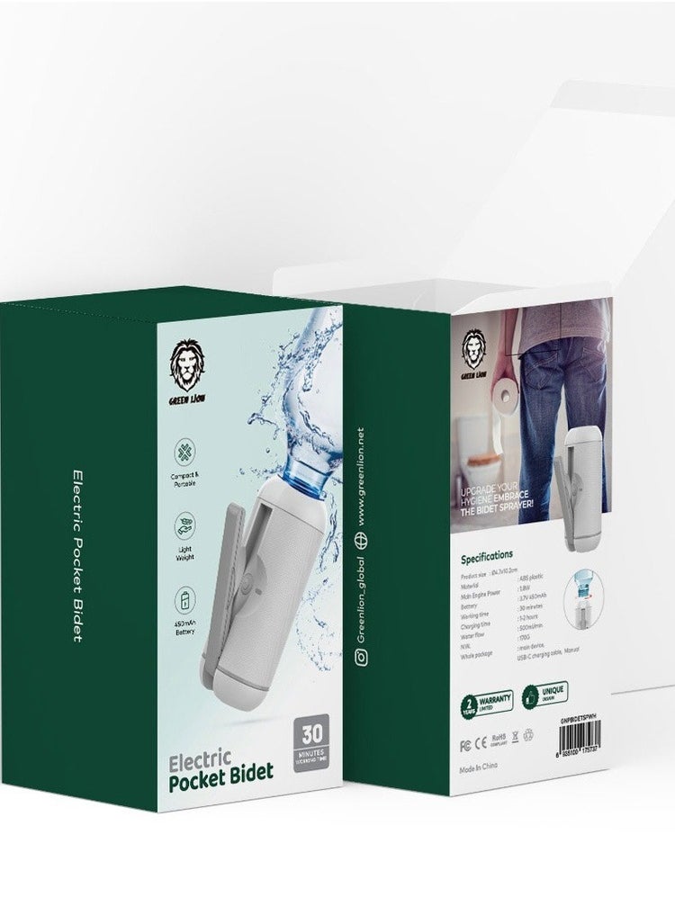 GREEN LION - Green Lion Electric Pocket Bidet Compact and Portable Use With Any Mineral Water Bottle for 30 minutes Continously - Image 1