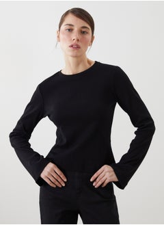 LC WAIKIKI Crew Neck Textured Women's Bodysuit  - Image 1