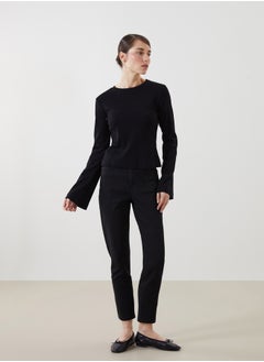 LC WAIKIKI Crew Neck Textured Women's Bodysuit  - Image 2