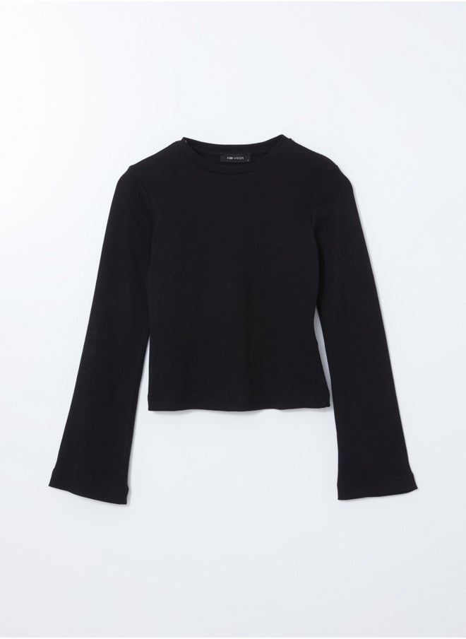 LC WAIKIKI Crew Neck Textured Women's Bodysuit  - Image 5