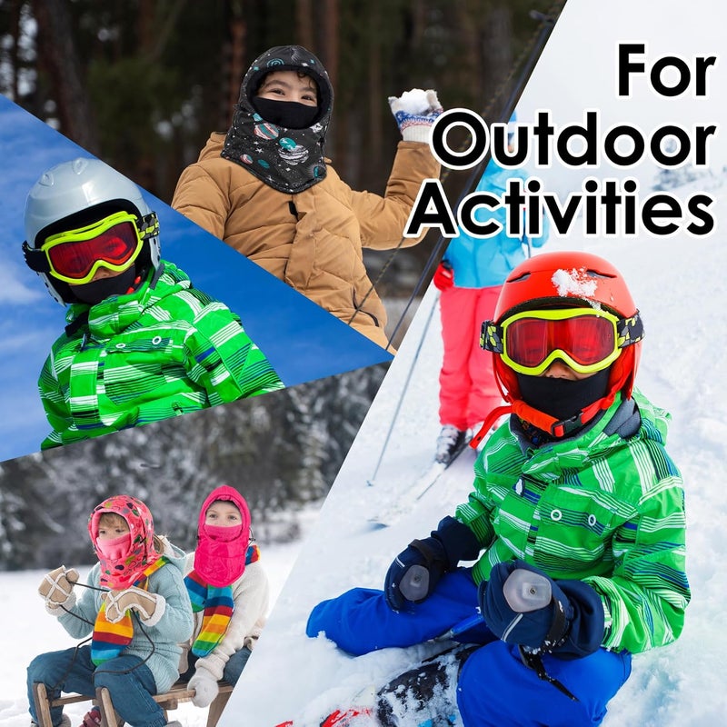 REDESS Winter Windproof Hat, Unisex Children Heavyweight Balaclava, Ski Mask with Thick Warm Fleece Face Cover - Image 3