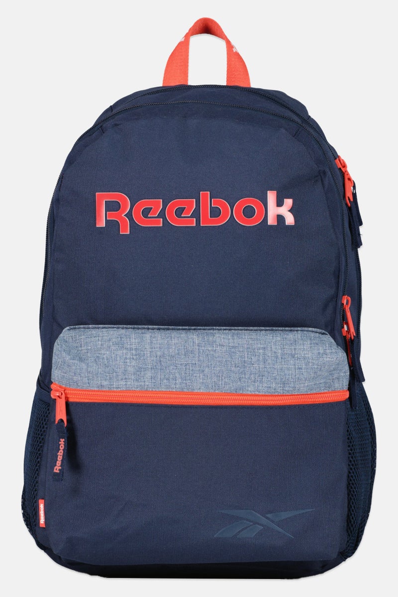 Reebok Men Brand Logo Backpack, Navy - Image 1
