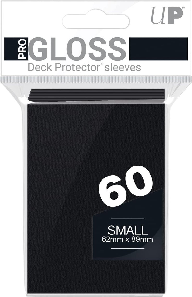 Ultra Pro PRO GLOSS Deck Protector Sleeves - Small Black (60 Pack) - Image 1