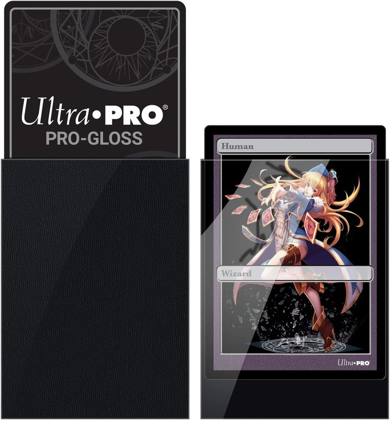 Ultra Pro PRO GLOSS Deck Protector Sleeves - Small Black (60 Pack) - Image 3