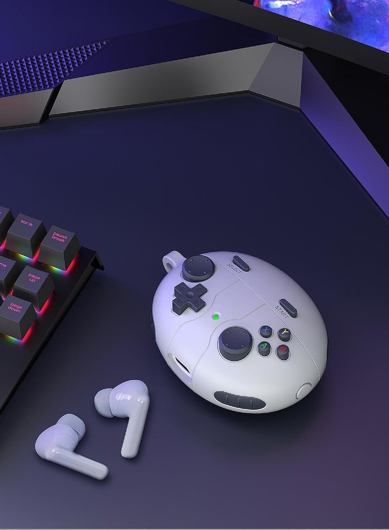 Suitable for Huawei Freebuds 6i/5i, cute and fun cartoon silicone TPU soft protective case, including keychain, cleaning pen, suitable for boys, girls, men and women - Grey - Image 3