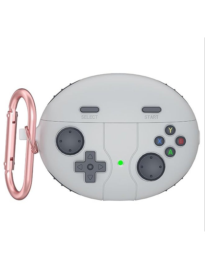 Suitable for Huawei Freebuds 6i/5i, cute and fun cartoon silicone TPU soft protective case, including keychain, cleaning pen, suitable for boys, girls, men and women - Grey - Image 2