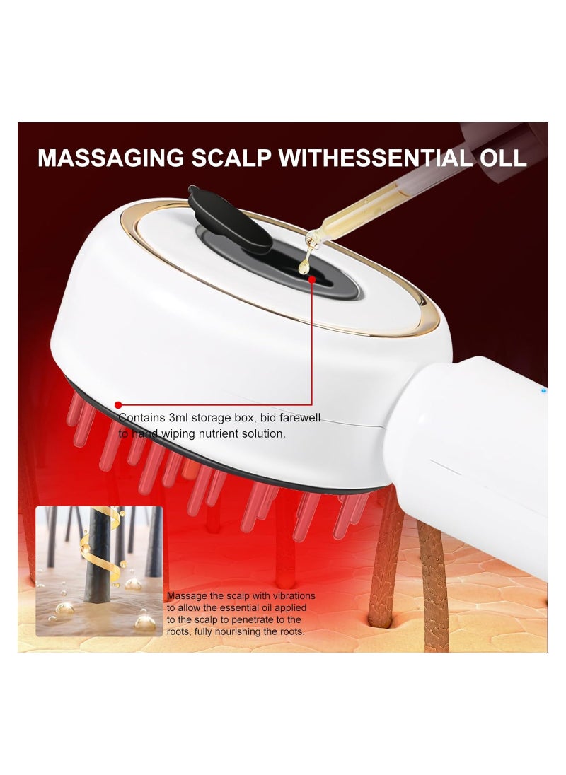 Generic Portable Electric Scalp Massager with Red and Blue Light Therapy, Wireless Handheld Brush for Deep Muscle Relaxation and Head Care at Home. Perfect for Scalp and Hair Wellness.  - Image 3