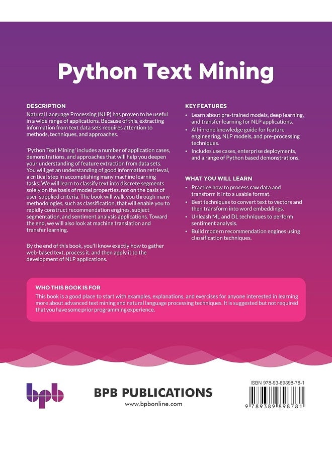 Python Text Mining: Perform Text Processing, Word Embedding, Text Classification and Machine Translation - Image 2