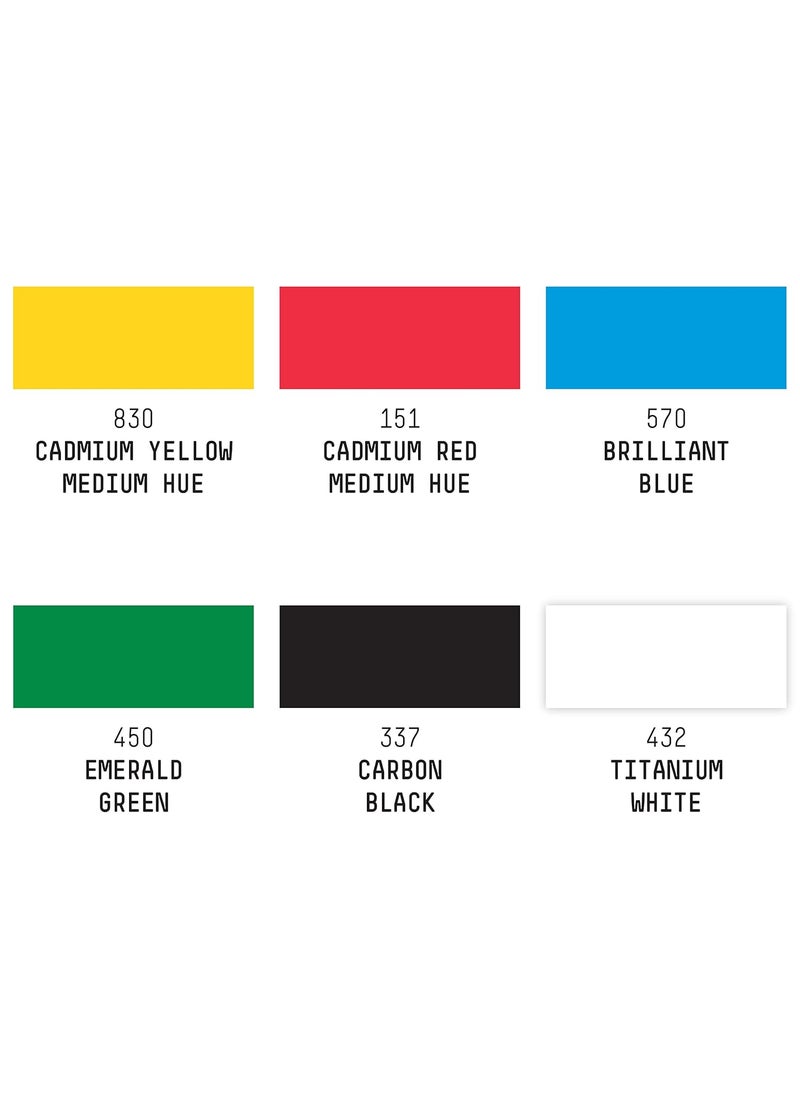 Liquitex - Liquitex 6-Piece Professional Paint Fine Marker Set , Assorted Primary - Image 1