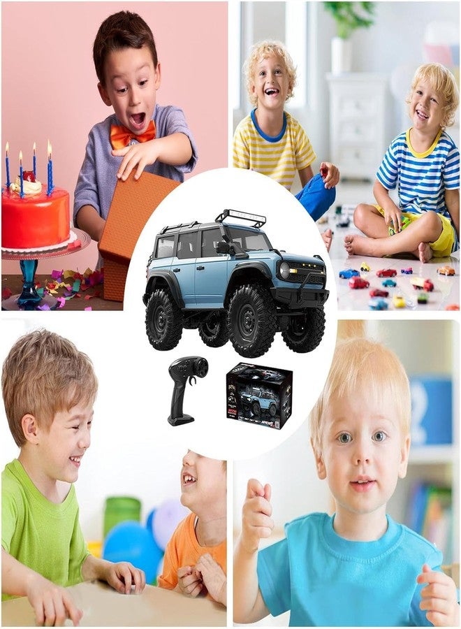 Black Foru High-Speed RC Car Off-Road Truck, Speed Model Toys, Model Crawler Remote Control Truck 1/16 Scale Offroads Play Vehicle with LED Roof Light Outdoor Competitive Toy - Image 5