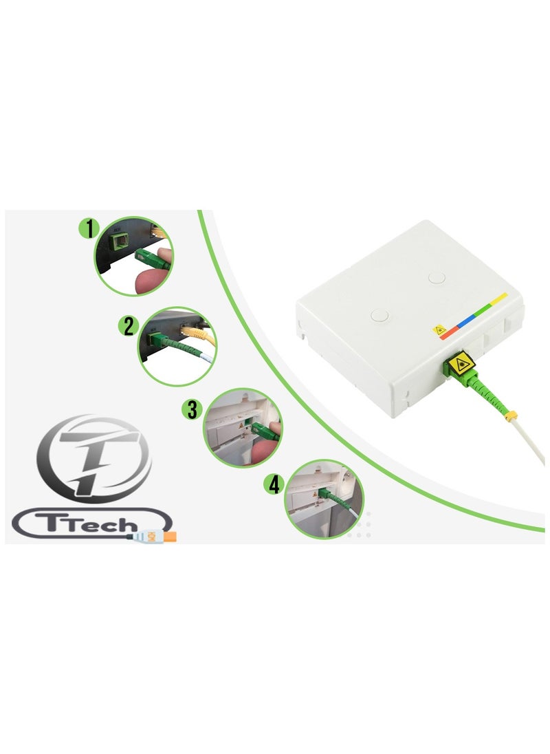 Fiber Patch Cable SC APC to SC APC Simplex 5M LSZH 3.0mm