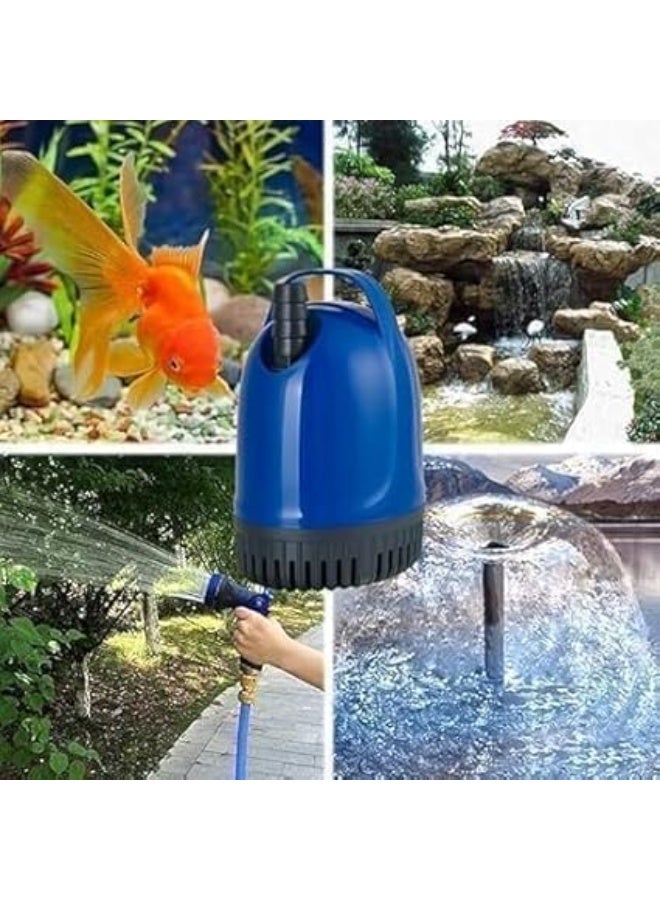 Submersible Water Pump 190W 2500L/H with 2.8m Max Lift | 360° Bottom Suction, Dry Run Protection, Energy Saving Pump for Aquarium, Fish Tank, Fountain, Pond & Waterfall  الع - Image 2