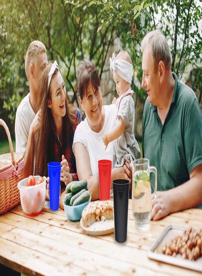 Rolling Sands 32 Oz Reusable Plastic Cups, 10 Pack, Made in USA, BPA-Free Dishwasher Safe Tumblers, White - Image 5