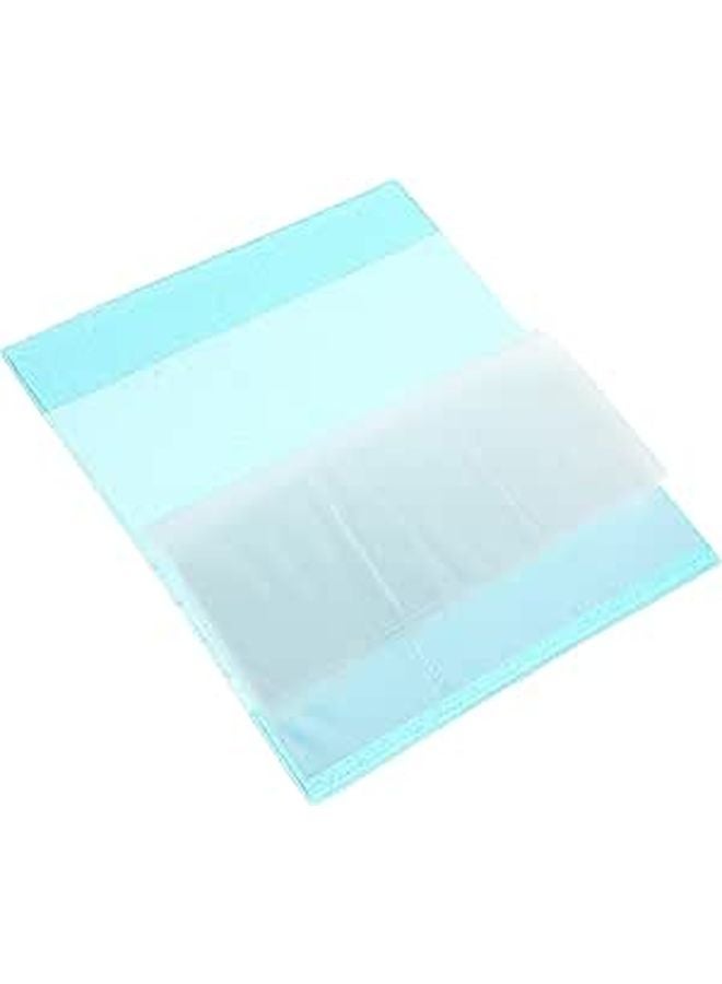 Blue Glitter Multi Functional Jelly Photo Album Card Holder 84 Pocket Ticket Organizer - Image 1