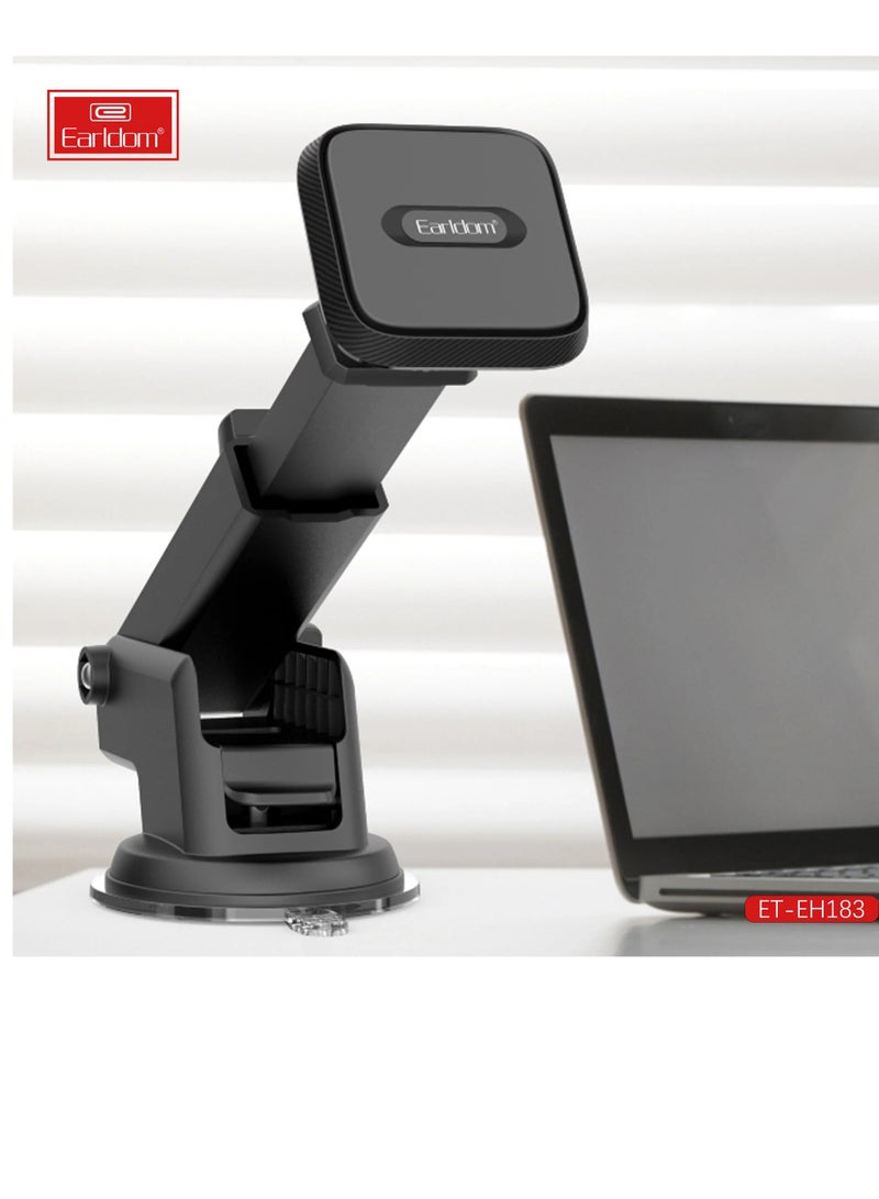 Earlodom ET-EH183 Long Car Holder Dashboard Car Magnetic Mount Black - Image 1