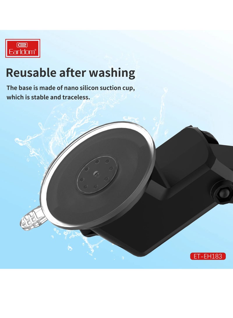 Earlodom ET-EH183 Long Car Holder Dashboard Car Magnetic Mount Black - Image 5