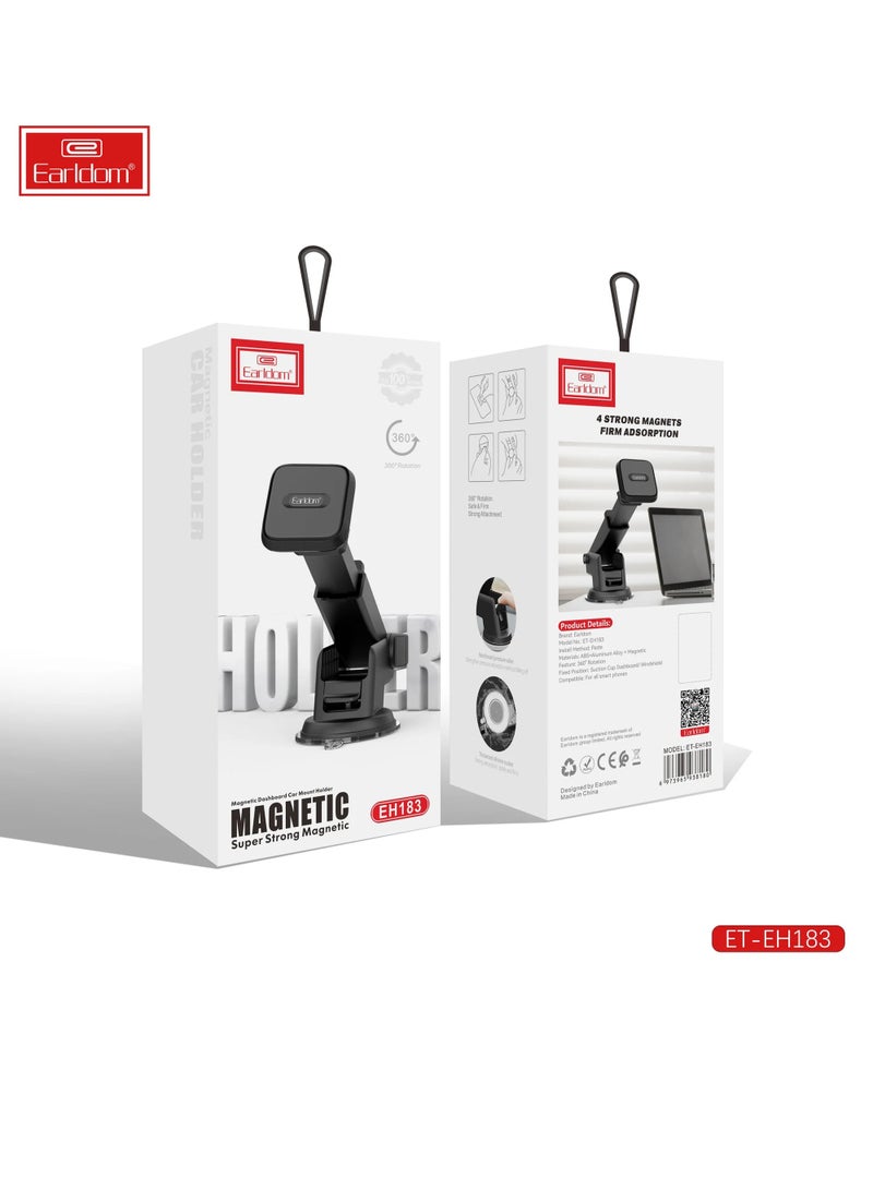 Earlodom ET-EH183 Long Car Holder Dashboard Car Magnetic Mount Black - Image 2