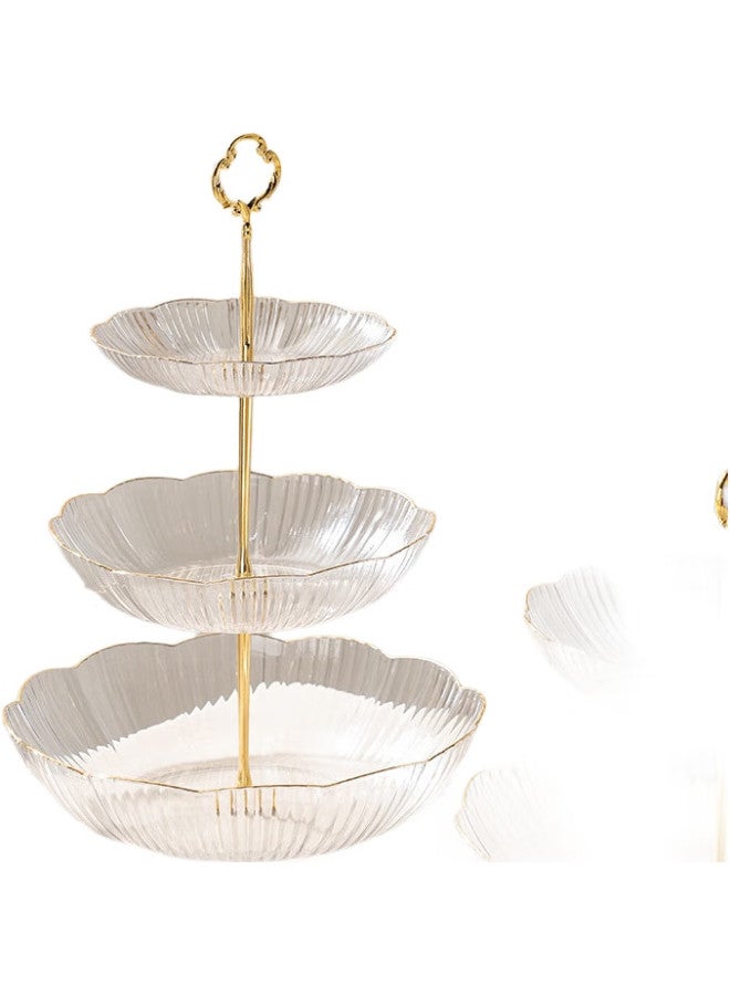 Caizhi Fruit Plate, Dry Fruit Plate, Candy Plate, Afternoon Tea Dessert Plate, Snack Pastry Plate, Fruit And Pastry Plate, 2-Tier Cz6873 - Image 2