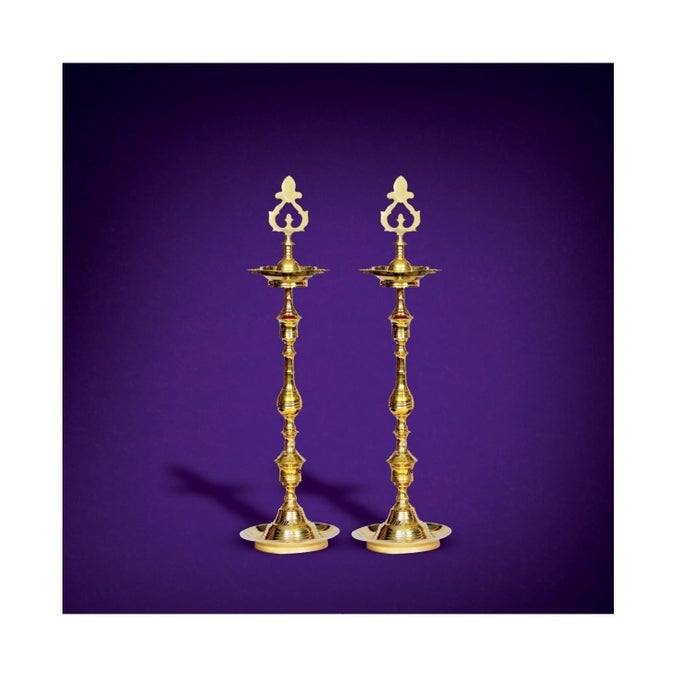BRASS KUTHU VILAKKU BRASS LAMPSDIYADEEPAM FOR POOJABEST LAMPSDIYAKUTHU VILAKKU FOR GIFTSDECORATIONS 10 INCH