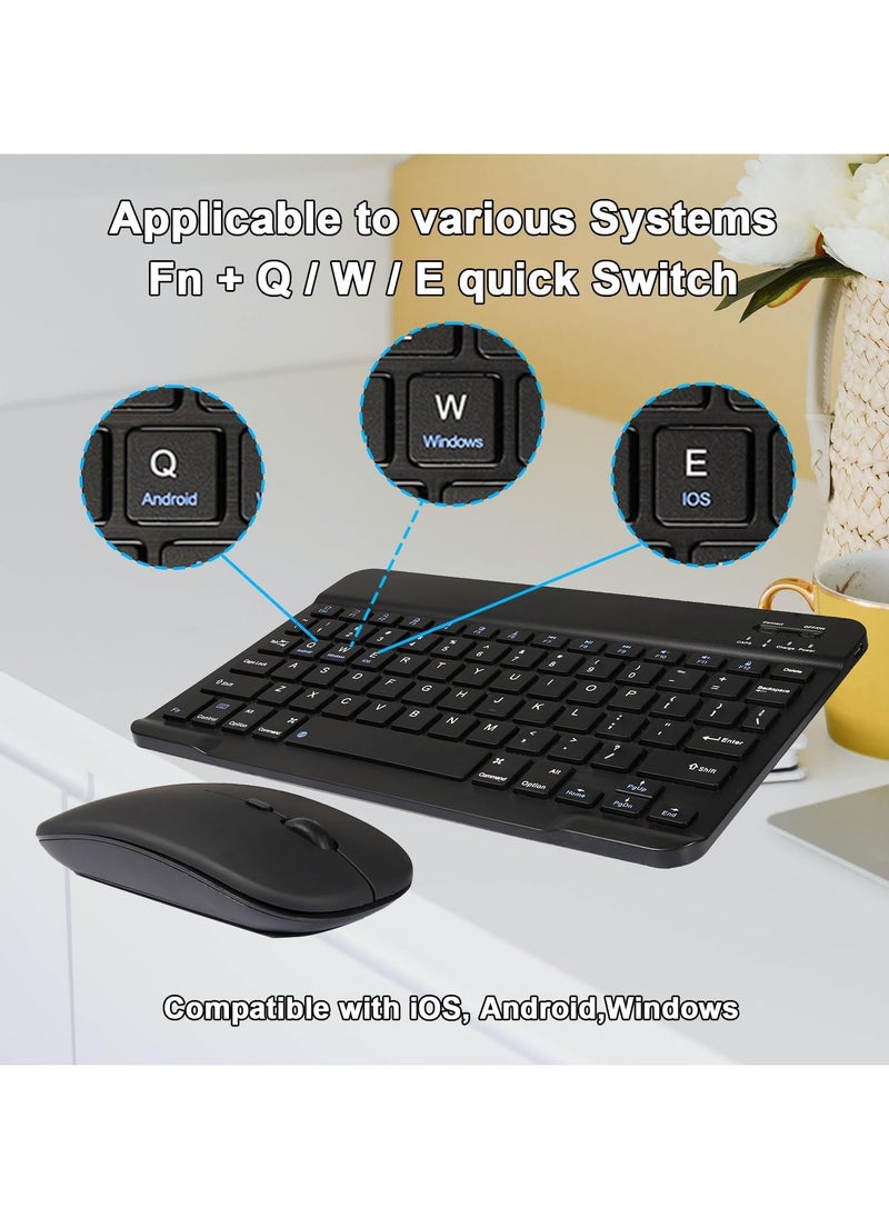 Universal Wireless Keyboard & Mouse Combo with Arabic & English Ergonomic Design and Silent Typing Keys Ultra Slim Design Compatible with Android Apple iPad IOS Windows & Mac (Black) - pzsku/Z95C1FD143E9038D61917Z/45/1741184885/194fe334-efca-4593-9d5f-be2199a8fb0e