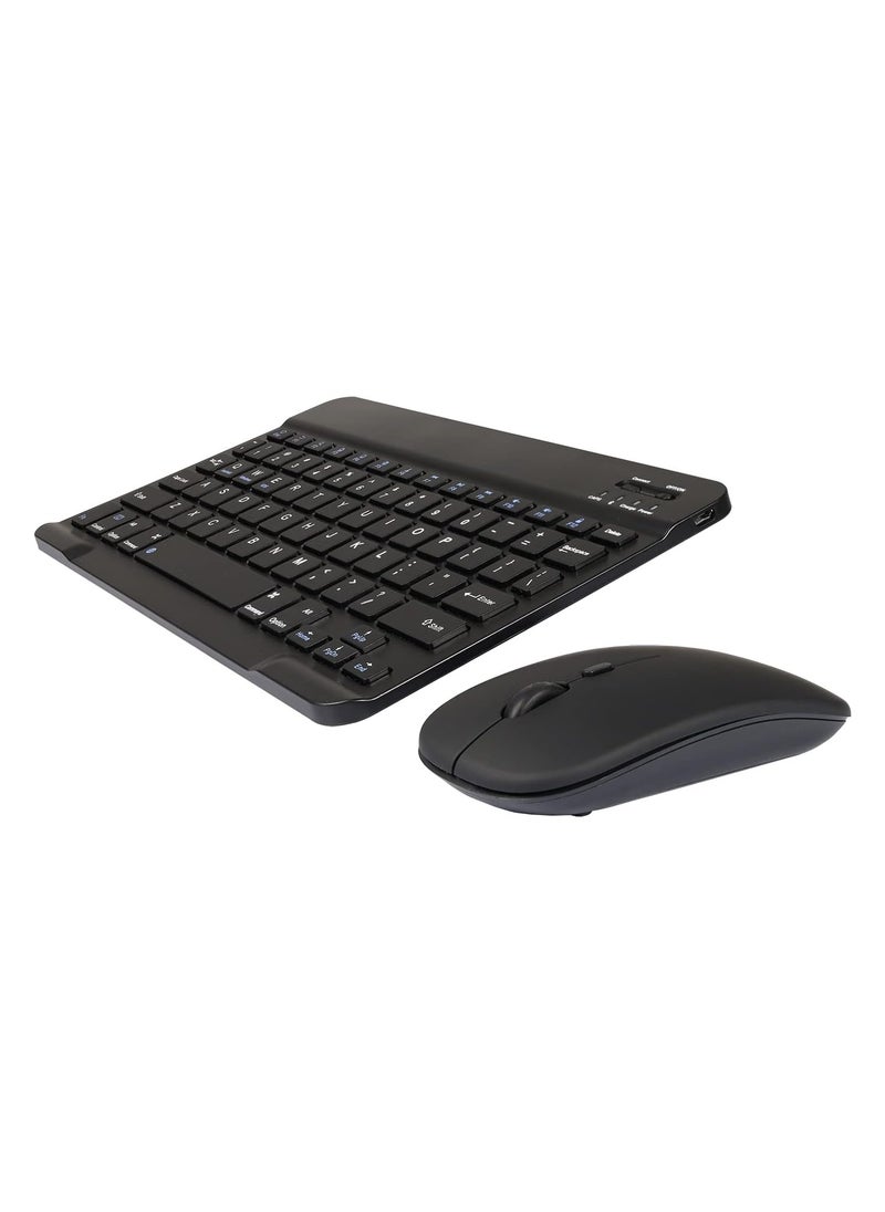 Universal Wireless Keyboard & Mouse Combo with Arabic & English Ergonomic Design and Silent Typing Keys Ultra Slim Design Compatible with Android Apple iPad IOS Windows & Mac (Black) - pzsku/Z95C1FD143E9038D61917Z/45/1741184885/4bcde451-6584-41f5-be5b-21957d7d9d97